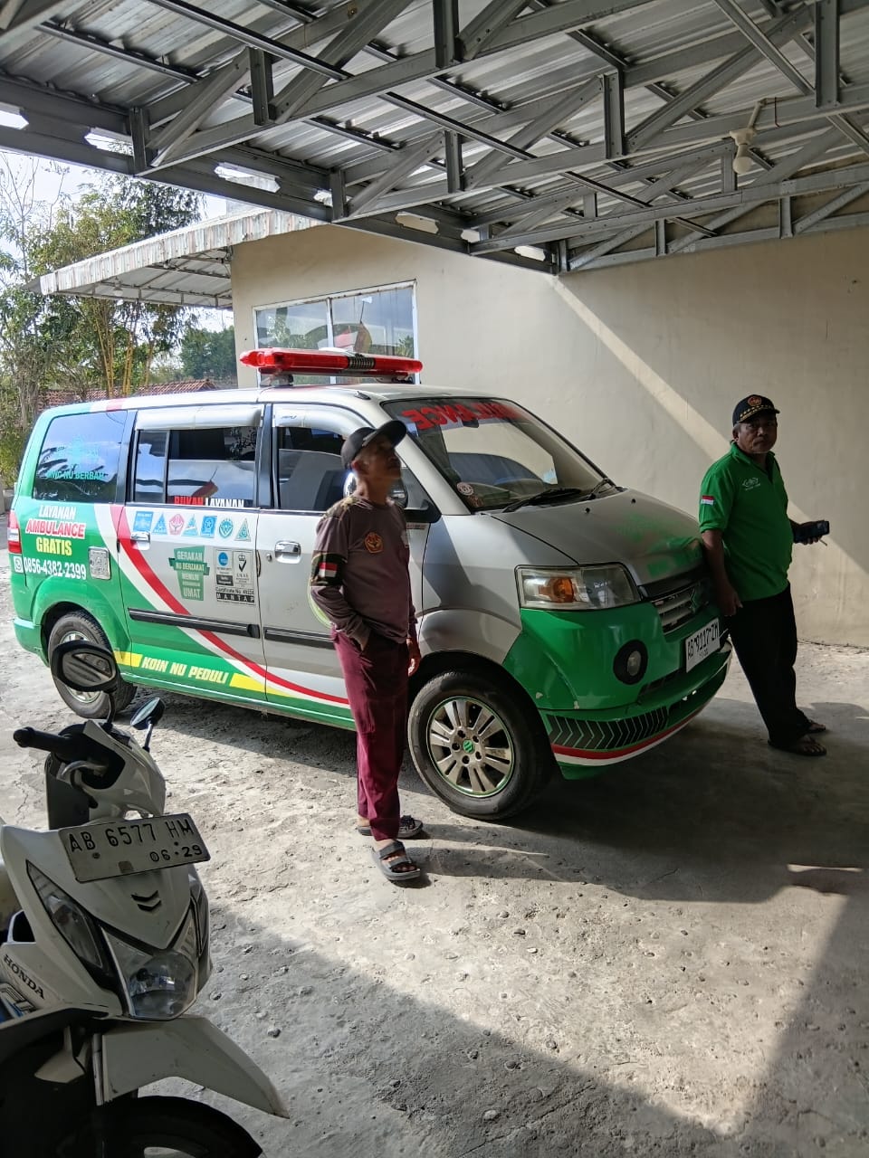 Dokumentasi kegiatan Ambulance NU Berbah: Antar Terapi Istri Pak Yanto Banser — Pedusan, Karongan, Jogotirto