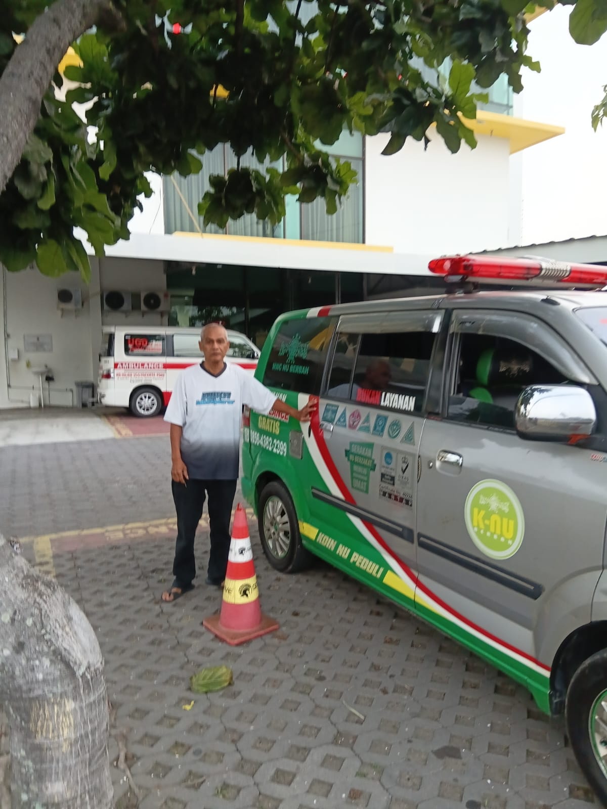 Dokumentasi kegiatan Ambulance NU Berbah: Evakuasi Laka Lantas Dusun Gamping