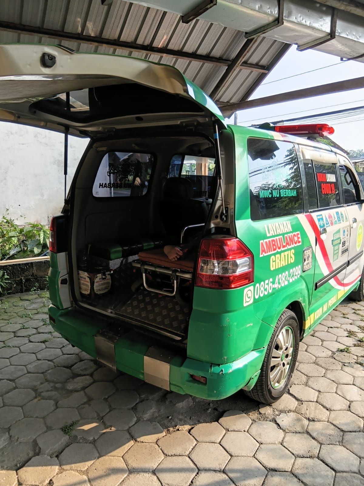 Dokumentasi kegiatan Ambulance NU Berbah: Jemput Pasien Kontrol Ibu Wati (Cangakan)