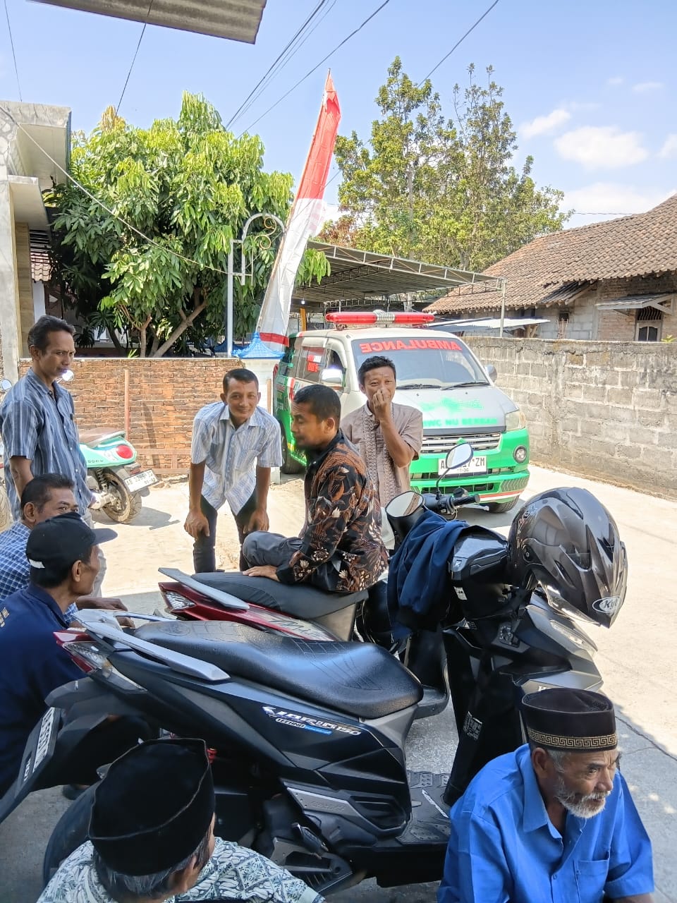 Dokumentasi kegiatan Ambulance NU Berbah: Pemakaman Warga Cangakan ke Sasonoloyo, Baran